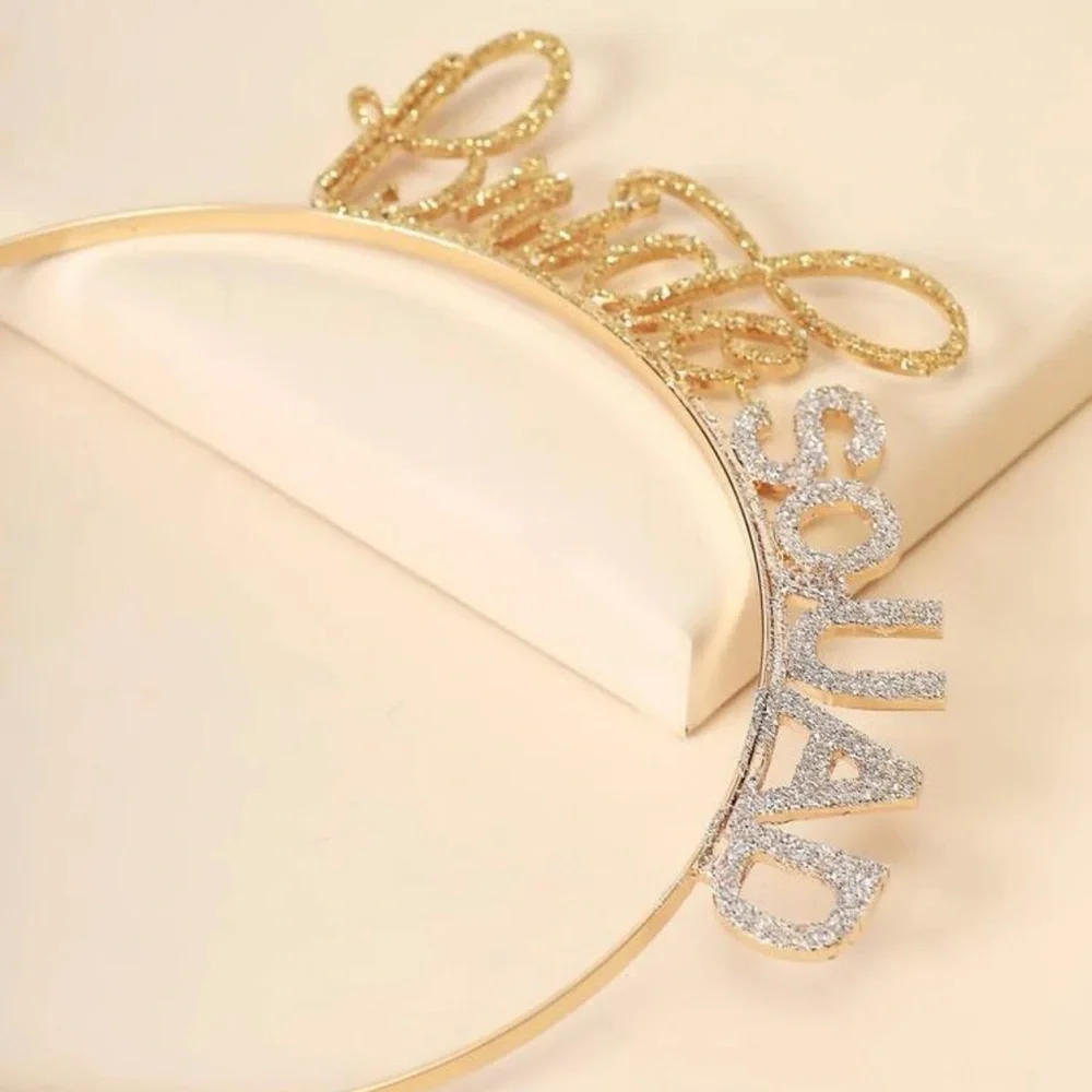 Bride Squad Headband, Bachelorette Party, Bridal Party, Bridesmaid, Engagement
